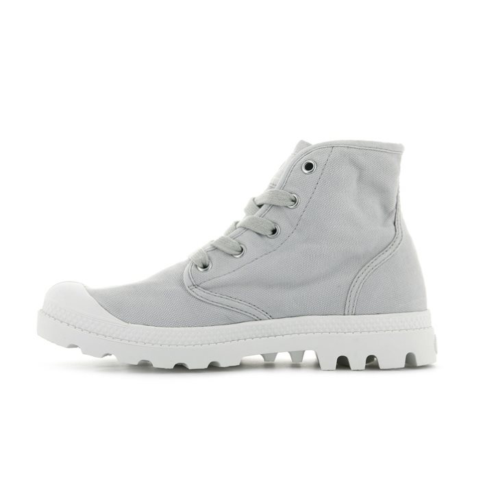 Palladium Pampa Hi Women's Boots Light Grey | UK F607-NOD